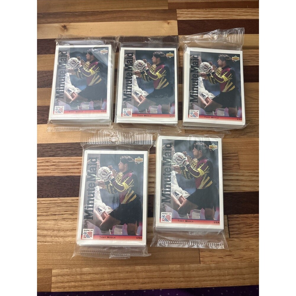 1994 World Cup Upper Deck Minute Maid FIFA Soccer 25 Card Set Sealed - Lot of 5